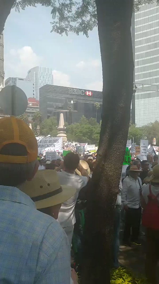 Multitudinaria marcha en contra el presidente López Obrador en CDMX. 