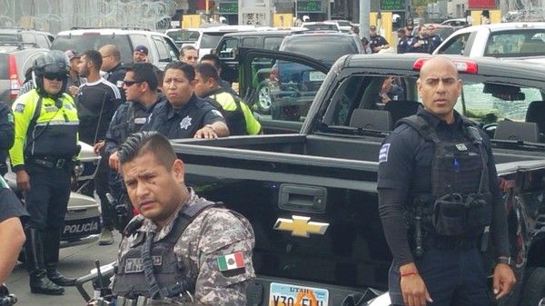 An American man was arrested Monday evening after a chaotic chase to the San Ysidro border crossing where several people were run over, Tijuana police said.     
