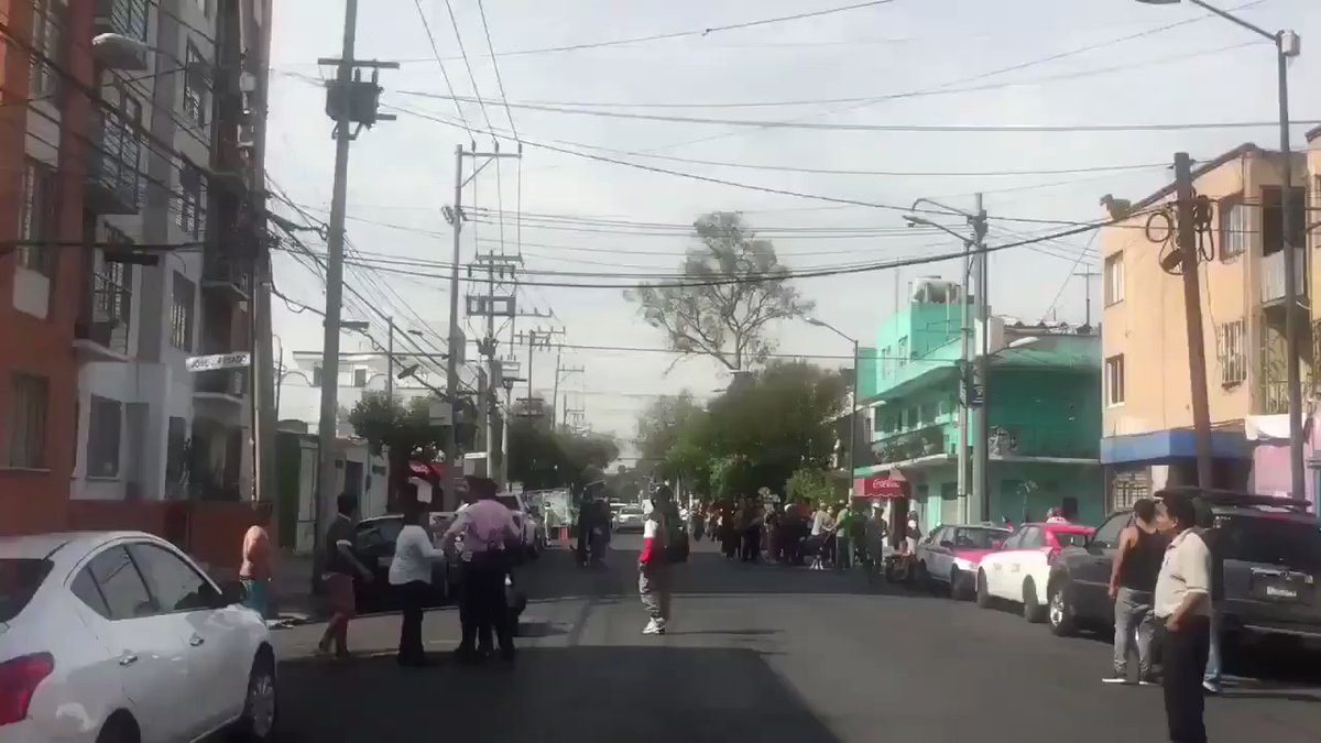 Video of shaking in Oaxaca as a 7.4 quake rattled Southern Mexico this morning