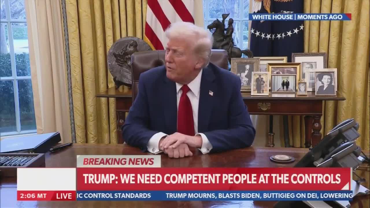 Trump: Mexico and Canada have never been good to us on trade. They've treated us very unfairly on trade. And we will be able to make that up very quickly because we don't need the products that they have. We have all the oil you need. We have all the trees you need, meaning the the lumber.