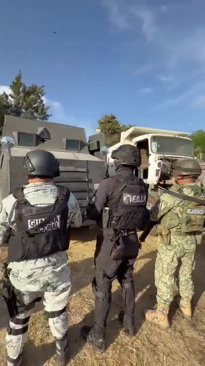 Mexican authorities seized multiple up-armored vehicles in Villa Hidalgo and Teocaltiche, Jalisco