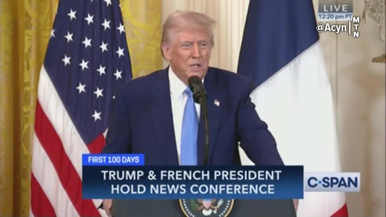 Trump responding to a question on Mexico and Canada: I look at some of these agreements and I say who would ever sign a thing like this. The tariffs will go forward, yes. We'll make up a lot of territory. Our country will be liquid and rich again