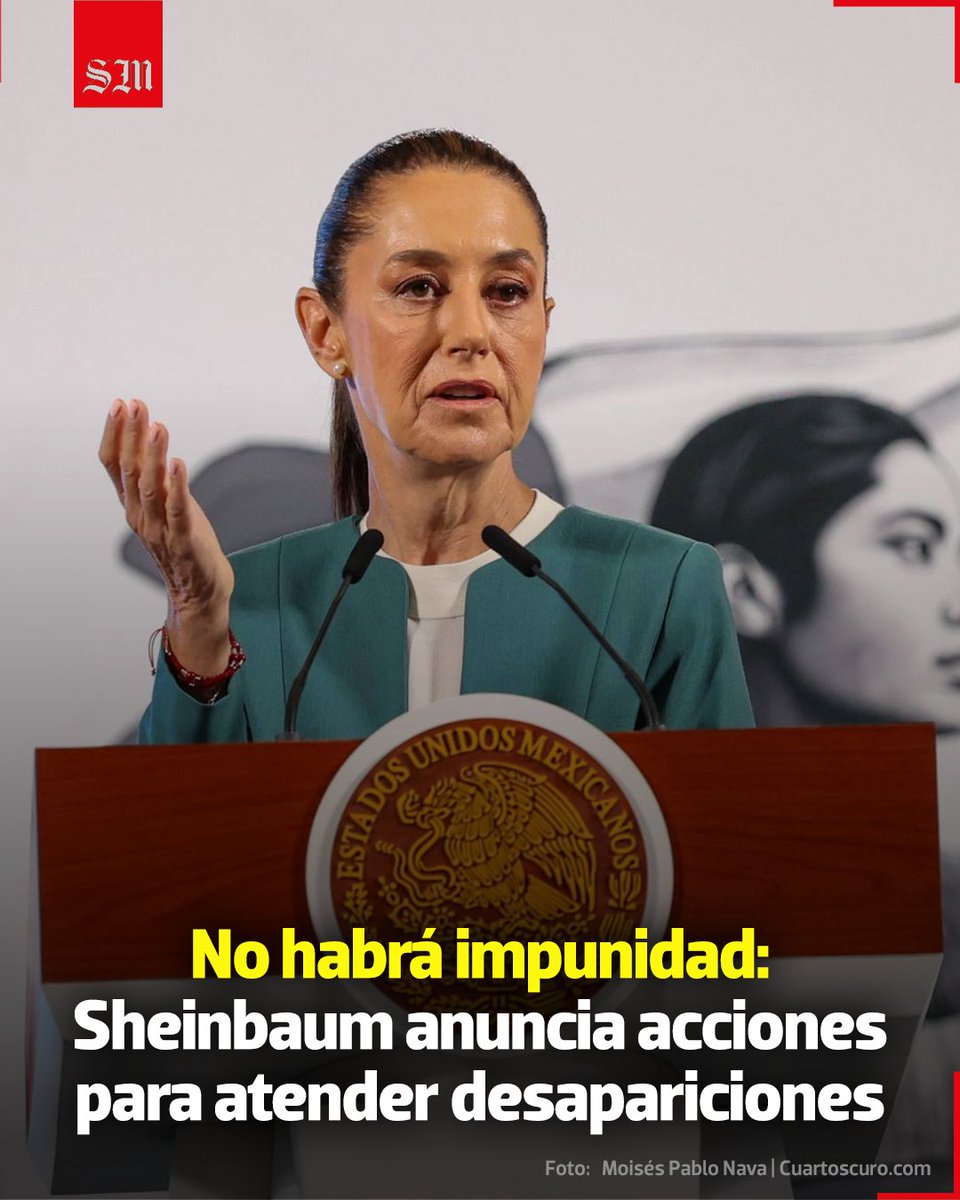 President Claudia Sheinbaum announced reforms to use the full force of the State in response to the crises and protests of missing persons following the discovery of Teuchitlan, Jalisco.