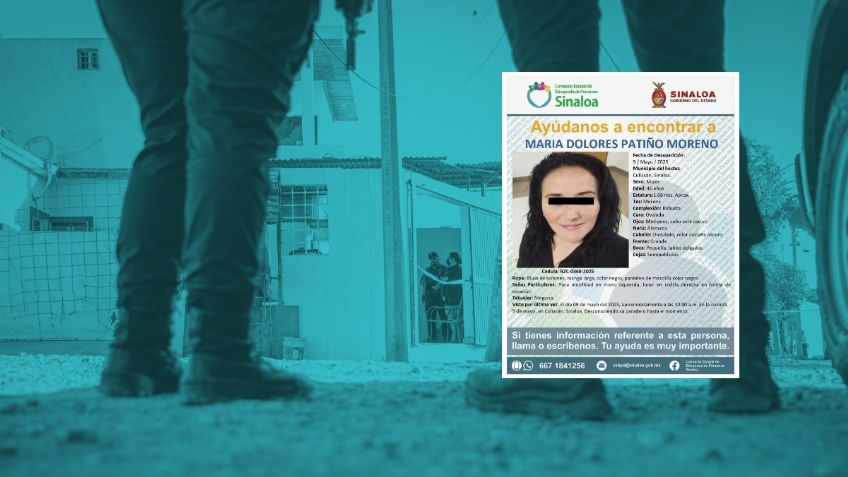 Activist María Dolores Patiño found dead; she had been kidnapped by an armed group in Culiacán.