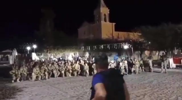 Video showing members of CJNG and Chapitos operating in El Rosario, Sinaloa. Source: @crux1469