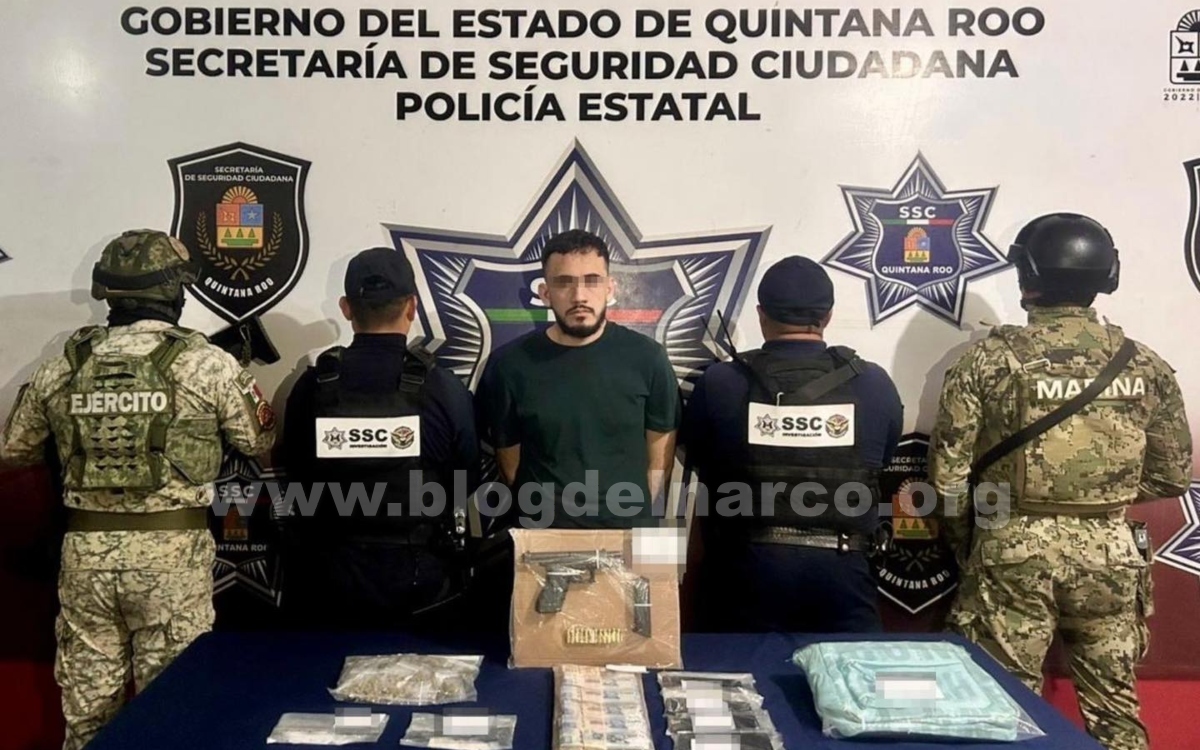 Les forces fédérales et étatiques ont arrêté Emilio Alejandro El H et/ou El Danone, le chef de la place du CJNG à Tulum et Playa del Carmen.