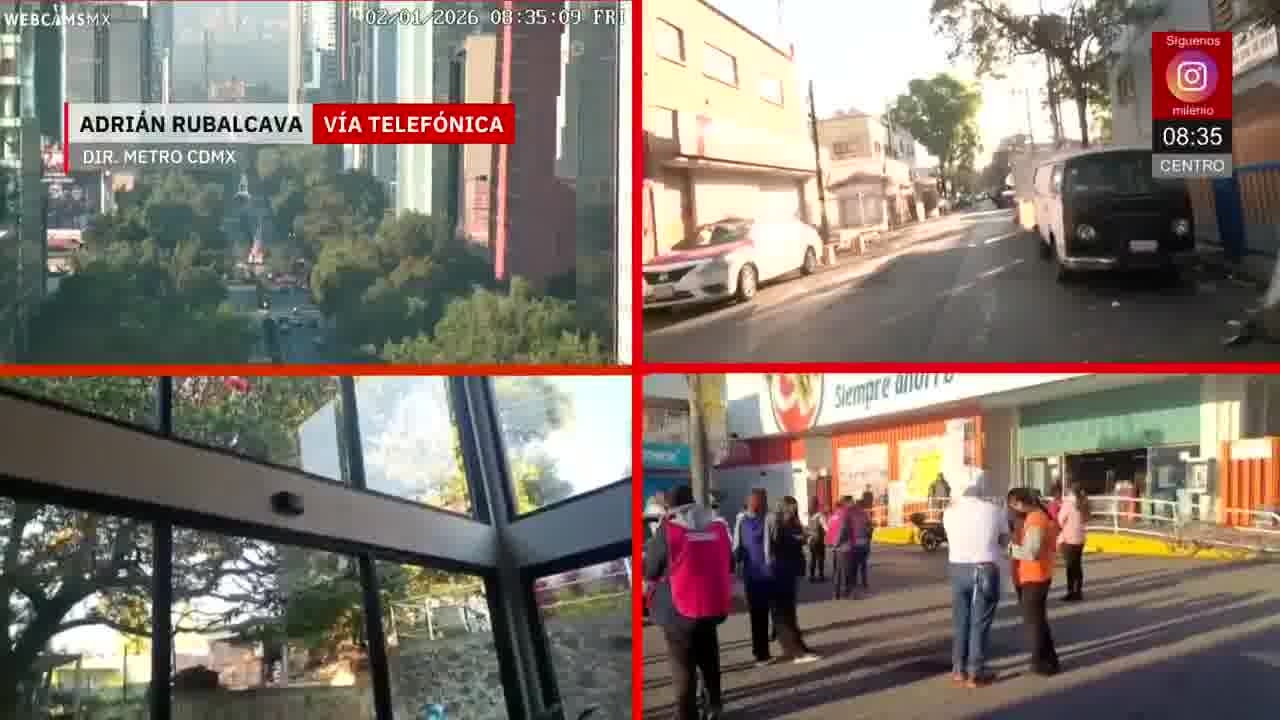 Operating normally: Adrián Rubalcava, director of the Mexico City Metro, after today's 6.5 magnitude earthquake on January 2nd