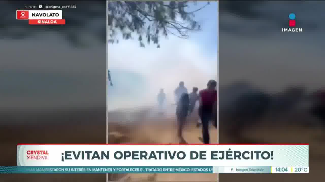 Sinaloa: Federal forces used tear gas to disperse protesters in Navolato who tried to prevent an operation to arrest criminals in the region.