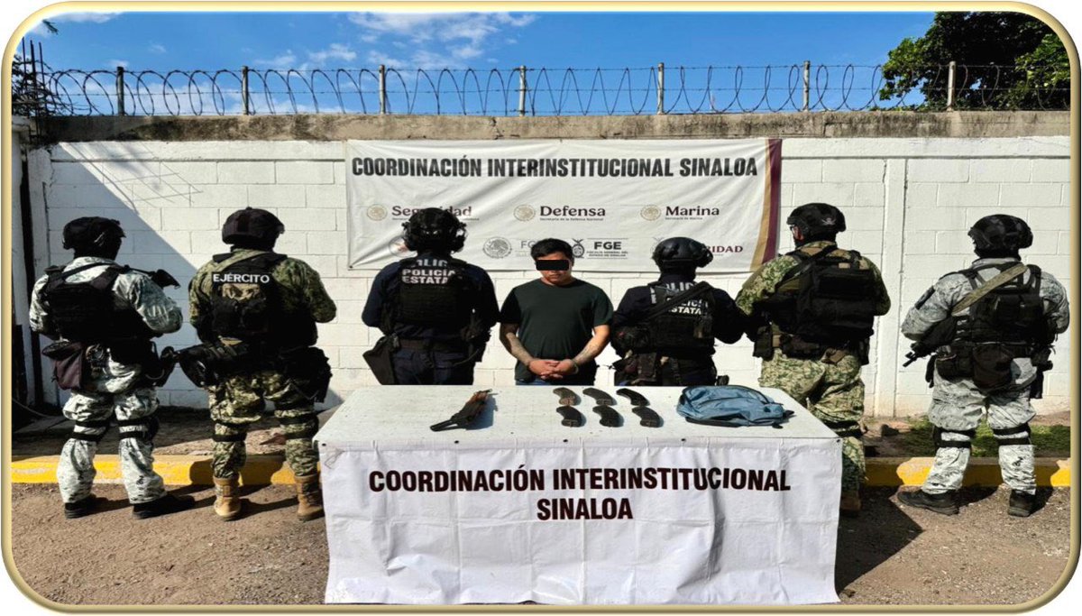 Schlag für Los Chapitos: Verdächtiger, der mit Mord an Bergarbeitern in Verbindung steht, in Sinaloa festgenommen. Mitglieder der Spezialeinheiten der Armee und der Nationalgarde haben Jesús Abraham N, auch bekannt als Talibán, in Mazatlán festgenommen. Er gilt als Vertrauter von Beny 17, der als regionaler Anführer von Los Chapitos fungiert. In der Gemeinde El Rosario wurden weitere Mitglieder derselben kriminellen Organisation festgenommen, darunter eine Person kolumbianischer Staatsbürgerschaft; die fünf Festgenommenen sind mit der Entführung und dem Mord an 10 Bergararbeitern der Firma Canam/Vizsla Silver in Concordia sowie der Entführung von vier Touristen aus dem Bundesstaat Mexiko in Mazatlán in Verbindung gebracht.